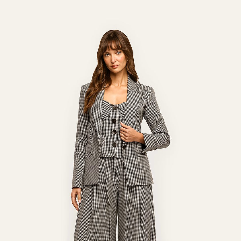 BLANCHE BLAZER IN HOUNDSTOOTH