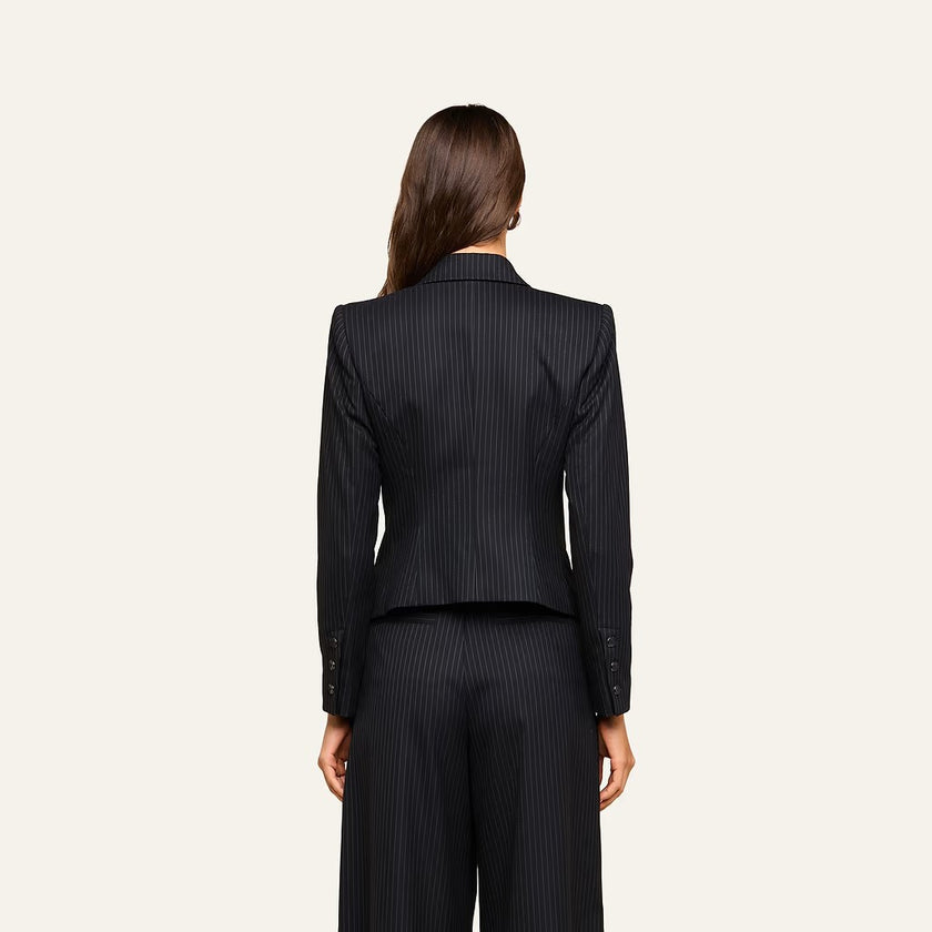 MISA BLAZER IN PINSTRIPE