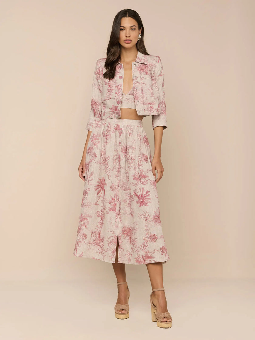 EDA CROPPED LINEN JACKET