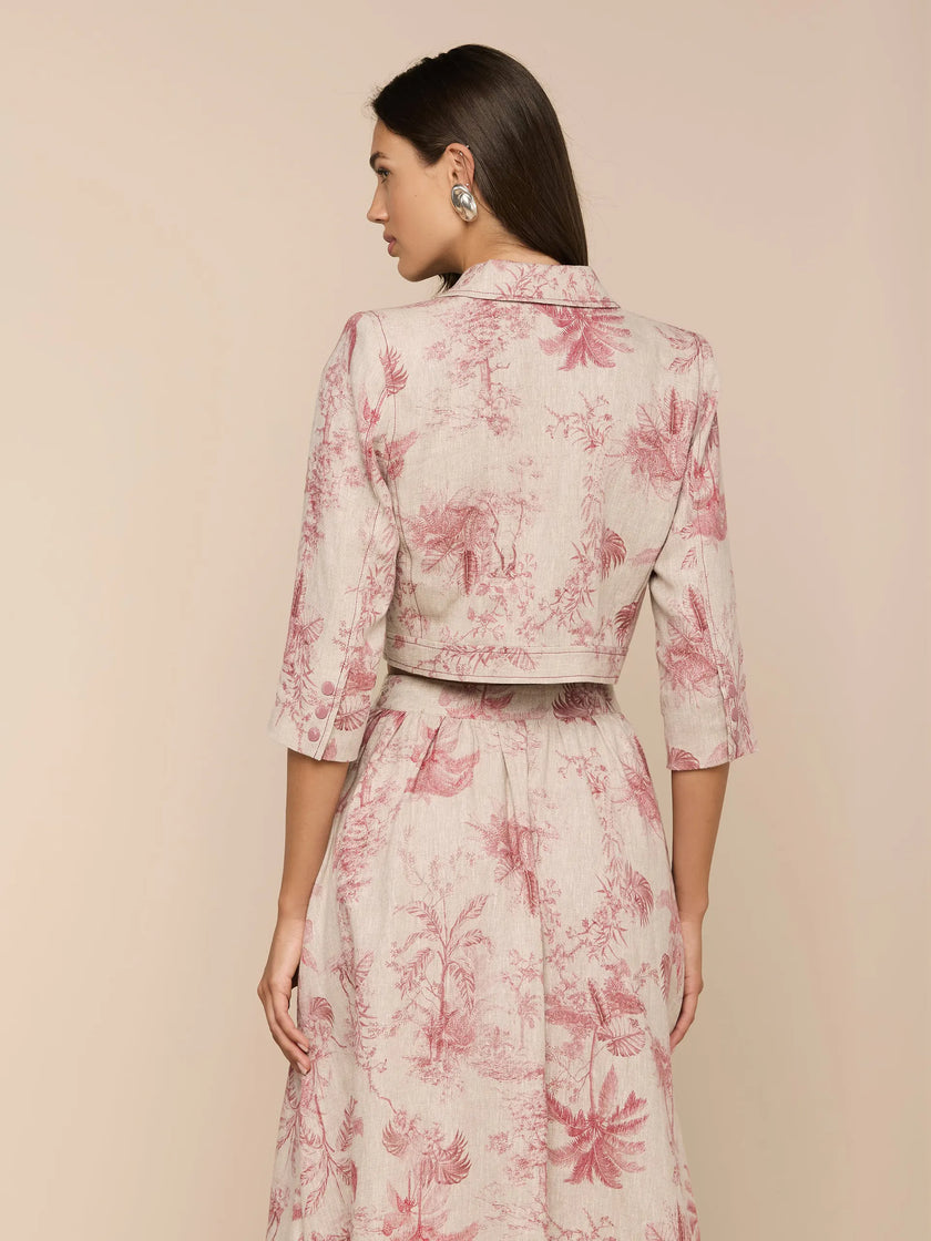 EDA CROPPED LINEN JACKET