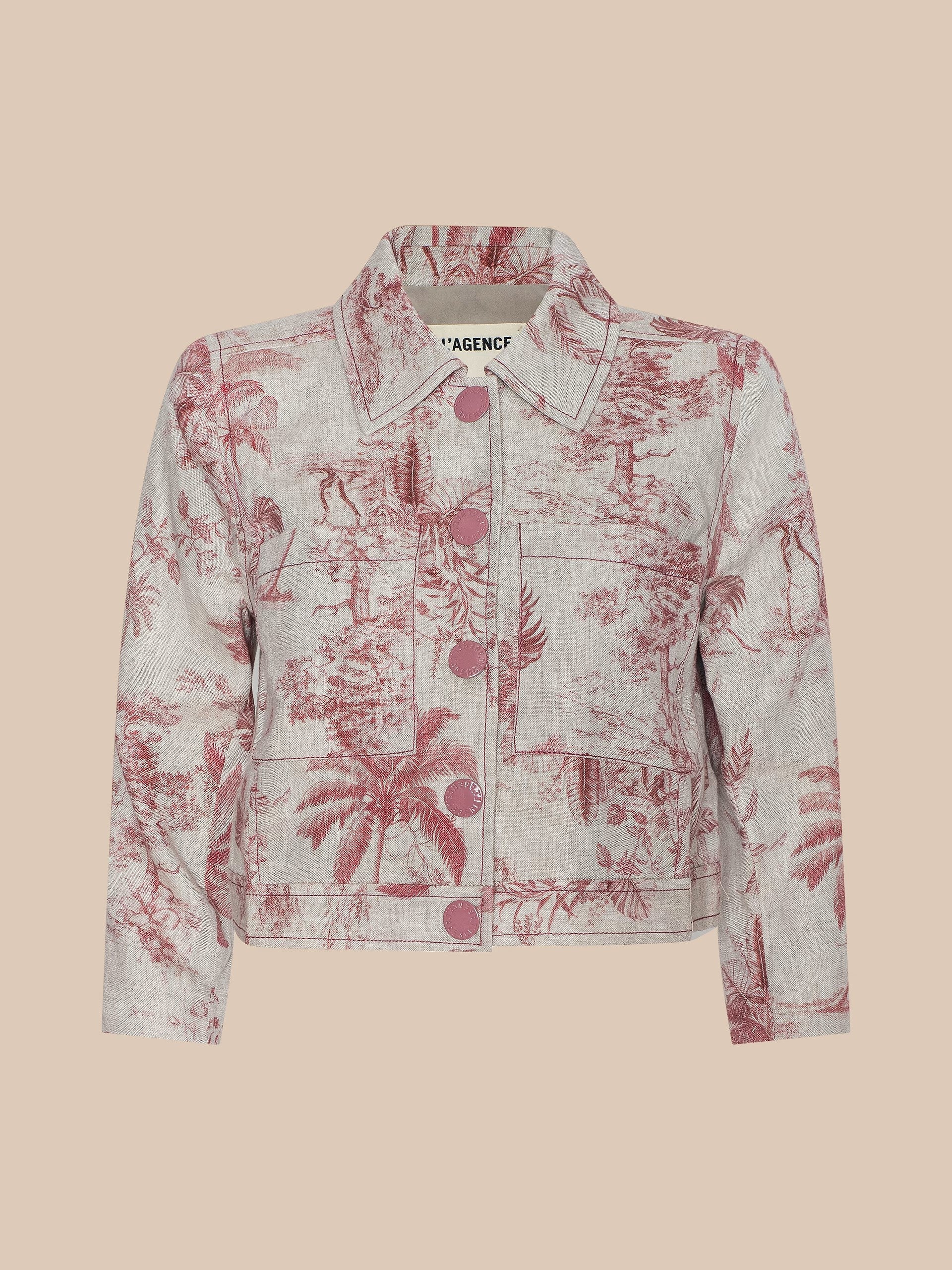 EDA CROPPED LINEN JACKET