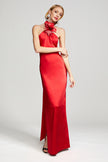 YULA GOWN IN CRUSHED SATIN