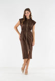 MAY DRESS IN FUDGE