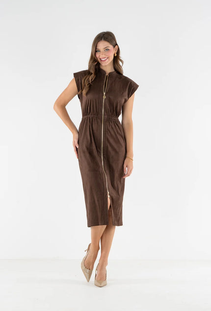 MAY DRESS IN FUDGE