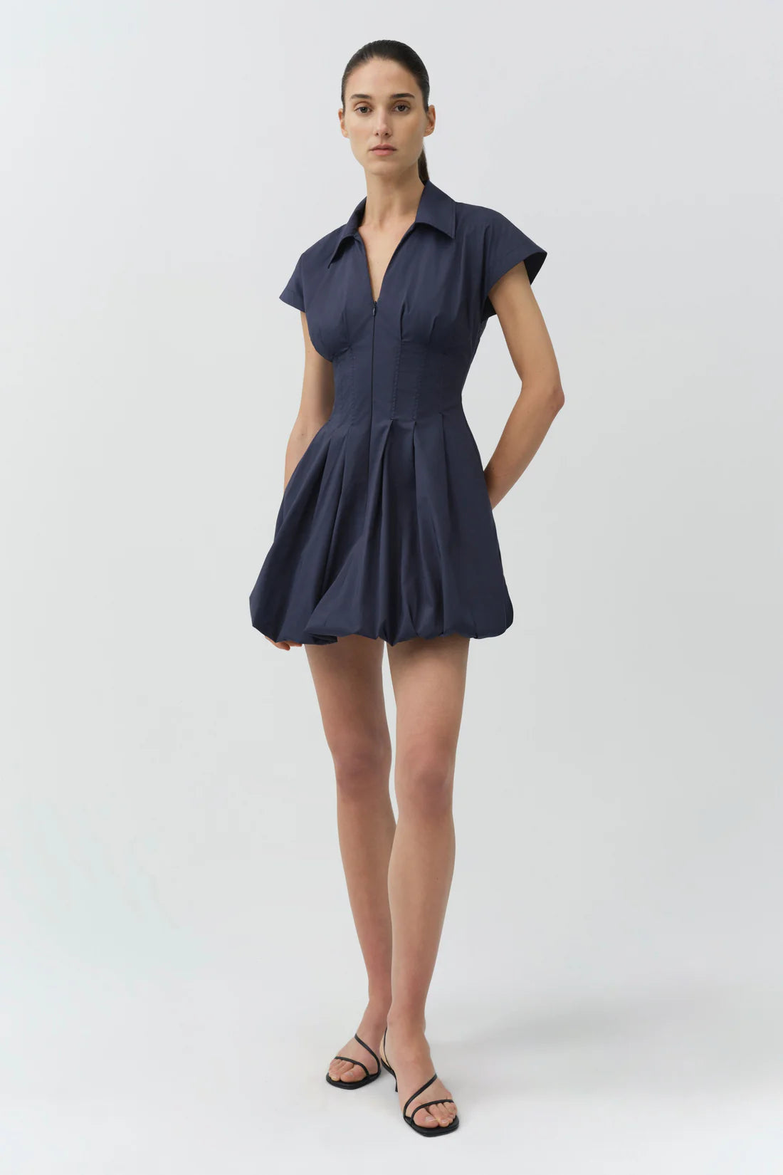 LIRINNE COTTON BUBBLE MINI DRESS