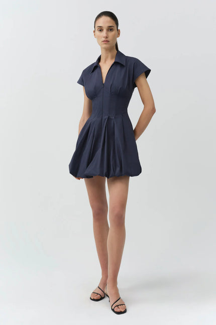 LIRINNE COTTON BUBBLE MINI DRESS