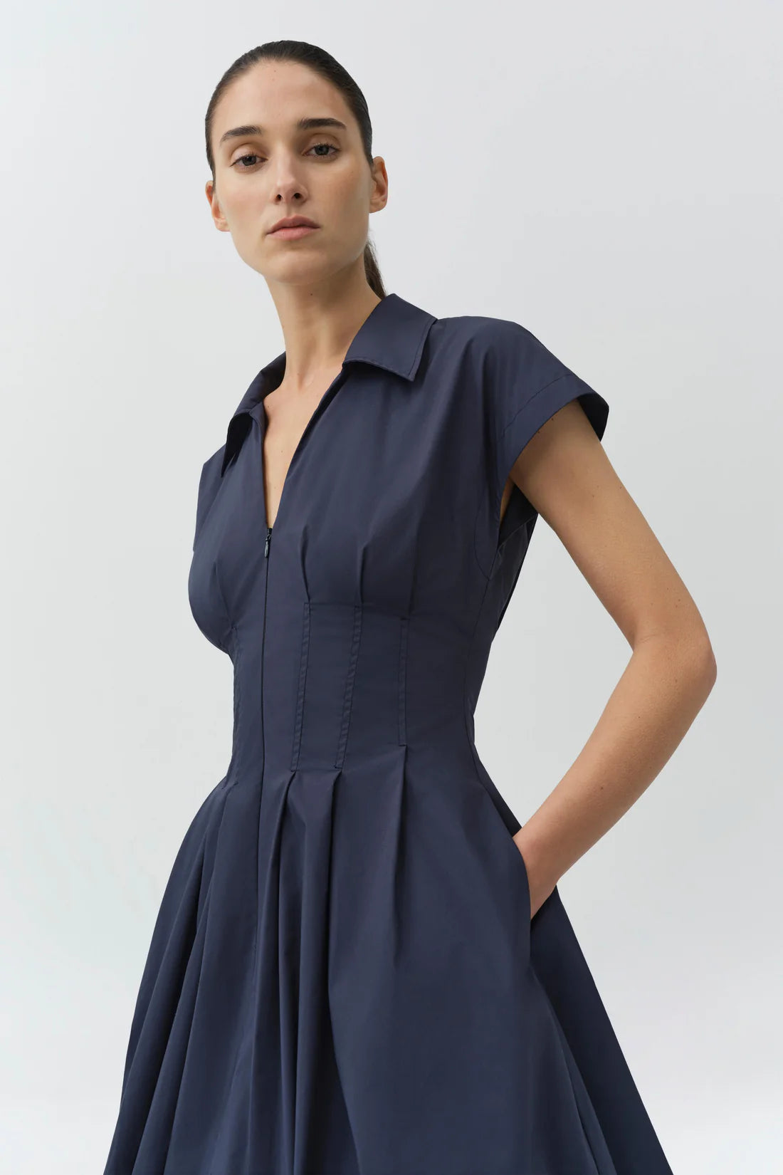 LIRINNE COTTON BUBBLE MINI DRESS