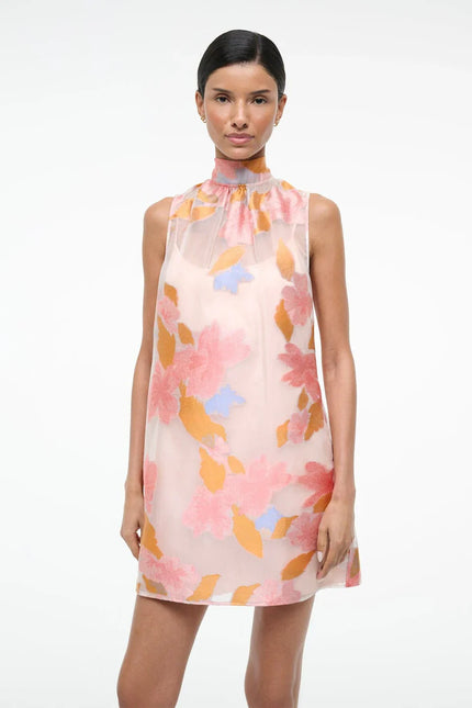 AKBEE MINI DRESS SPRING DAY JACQUARD
