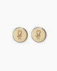 PEARL DISC EARRINGS