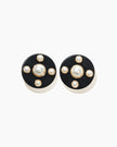 PEARL DISC EARRINGS