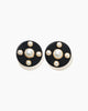 PEARL DISC EARRINGS