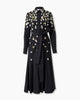 FLORAL EMBROIDERED MIDI DRESS