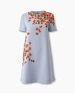 FLORAL EMBROIDERED MINI DRESS