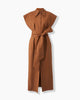 CAP SLEEVE COLUMN DRESS