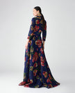 TULIP PRINT TRENCH GOWN