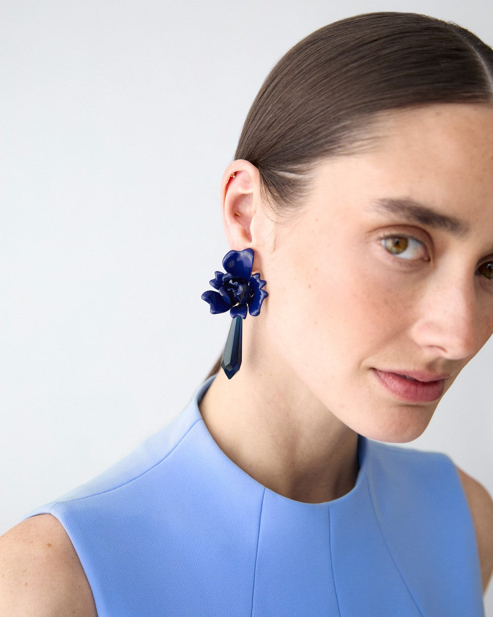 ENAMEL TULIP EARRINGS