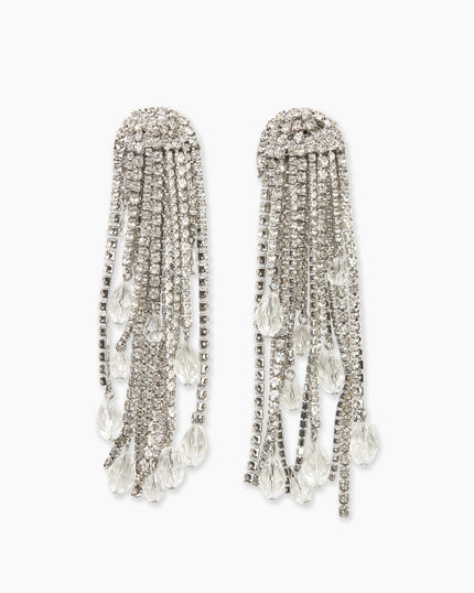 TEARDROP TASSEL EARRINGS CLIP ON