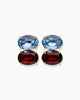 TWO TONE CRYSTAL EARRINGS