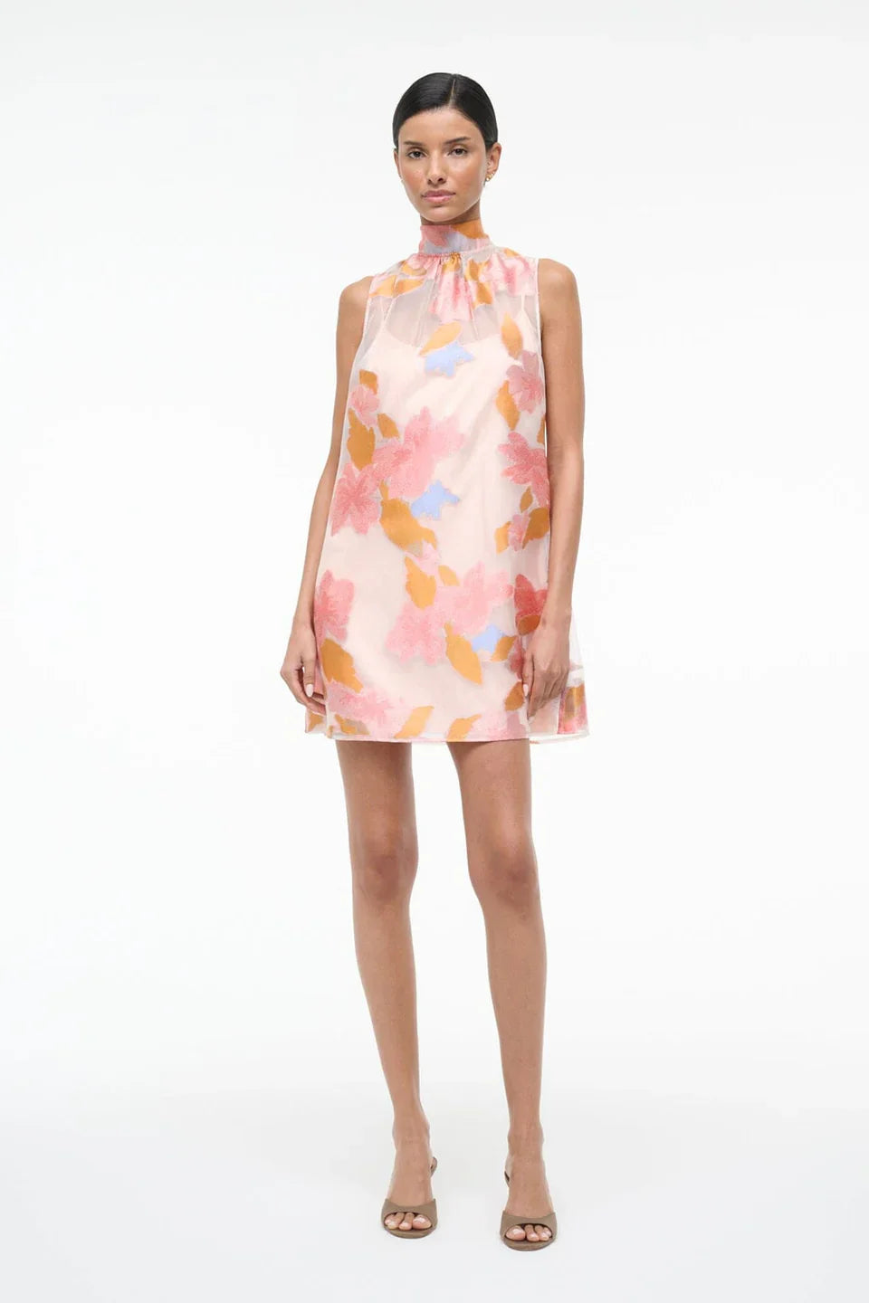 AKBEE MINI DRESS SPRING DAY JACQUARD