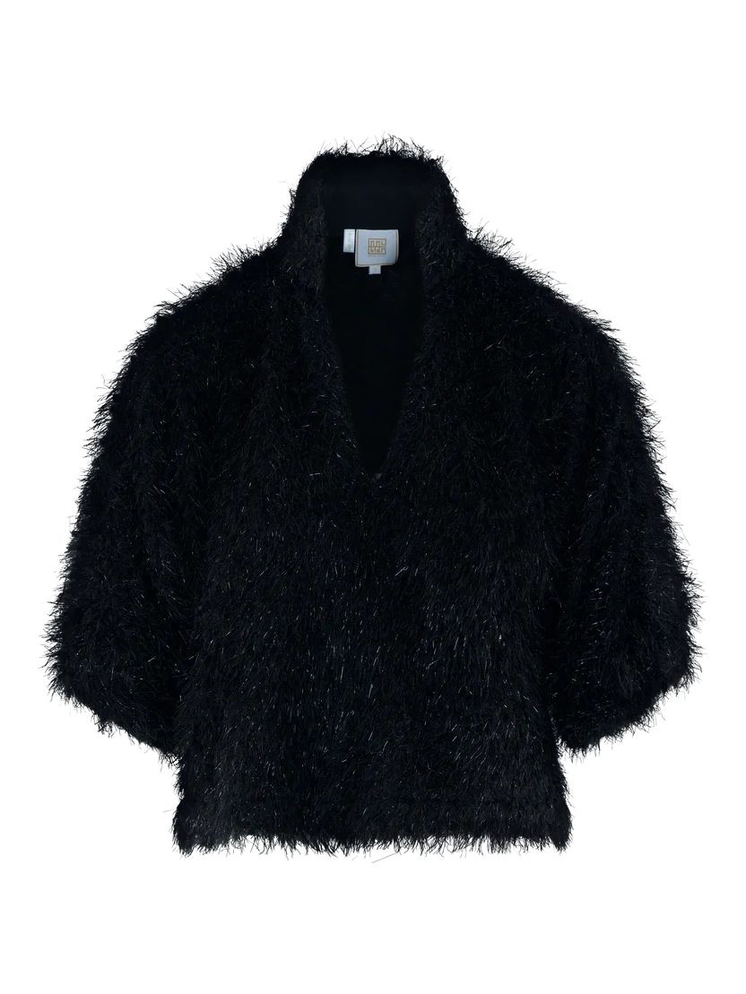 ESTELLE TOP BLACK TIE