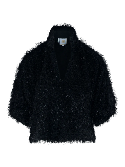 ESTELLE TOP BLACK TIE