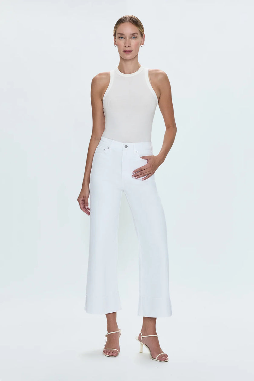 LANA CROP CUFF HIGH RISE ULTRA WIDE LEG