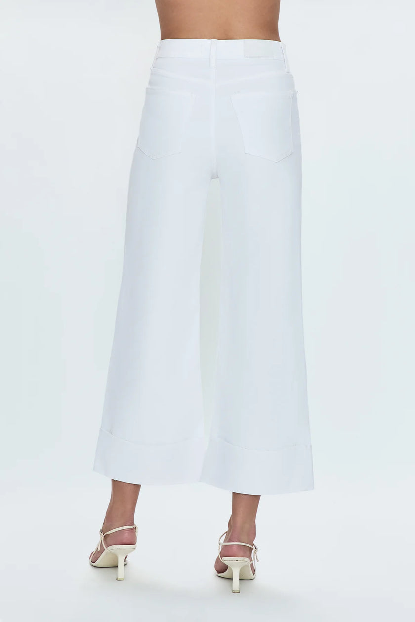 LANA CROP CUFF HIGH RISE ULTRA WIDE LEG