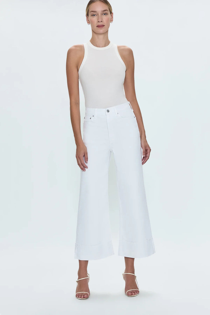 LANA CROP CUFF HIGH RISE ULTRA WIDE LEG