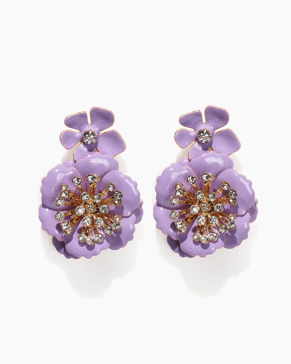 FLOWER DANGLE EARRINGS