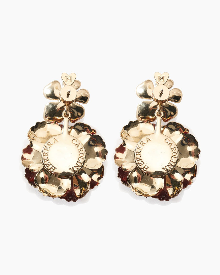 FLOWER DANGLE EARRINGS