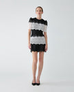 LACE TRIM MINI DRESS