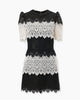 LACE TRIM MINI DRESS