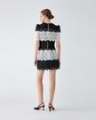 LACE TRIM MINI DRESS