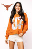 LICENSED TEXAS METALLIC WORD WITH ICONS SWEATSHIRT