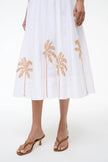 WELLS DRESS PALM EMBROIDERY