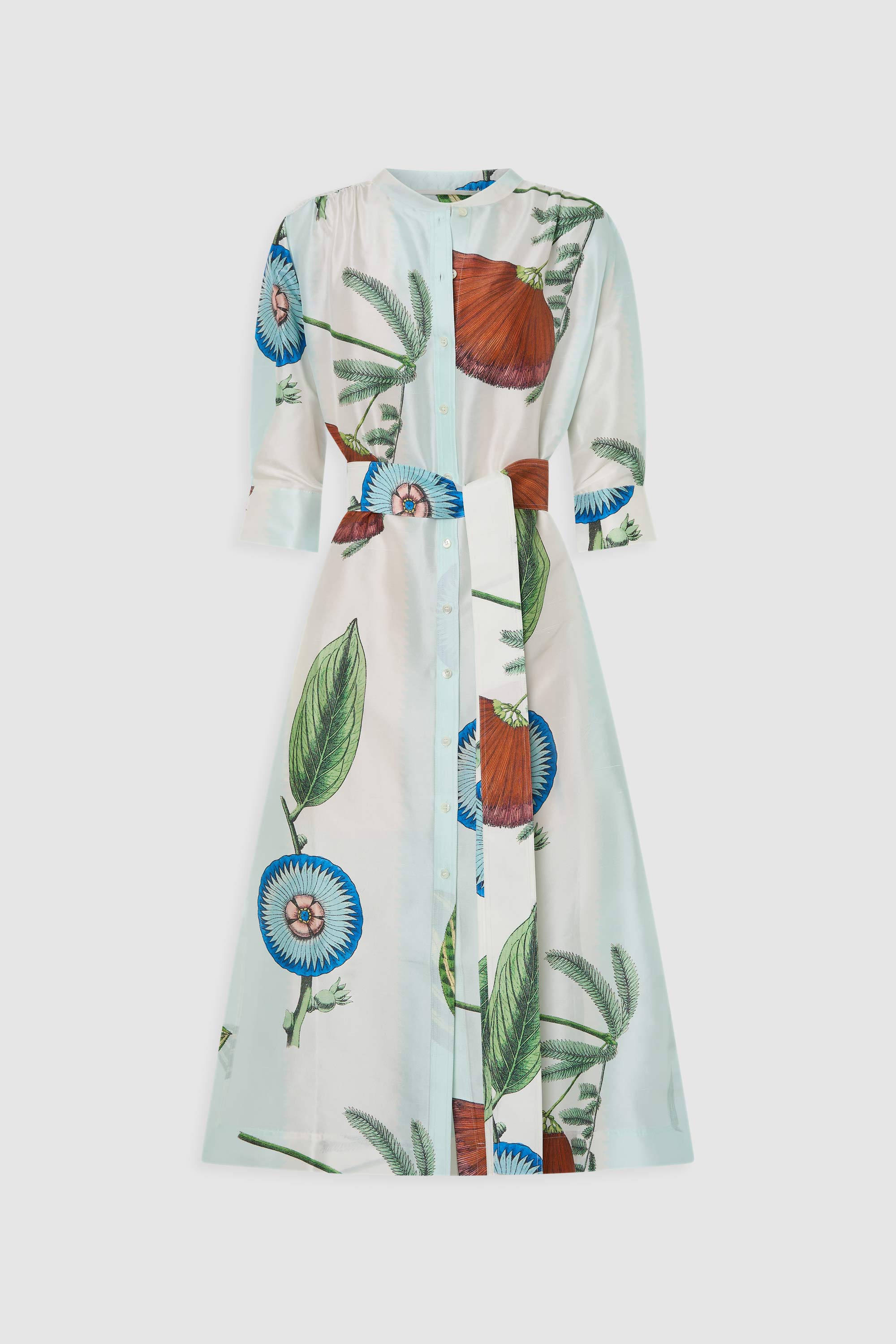 GRAND FLORAL COLUMN DRESS