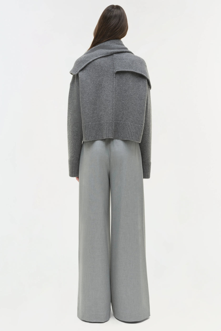 ELSON WOOL CASHMERE SCARF SWEATER