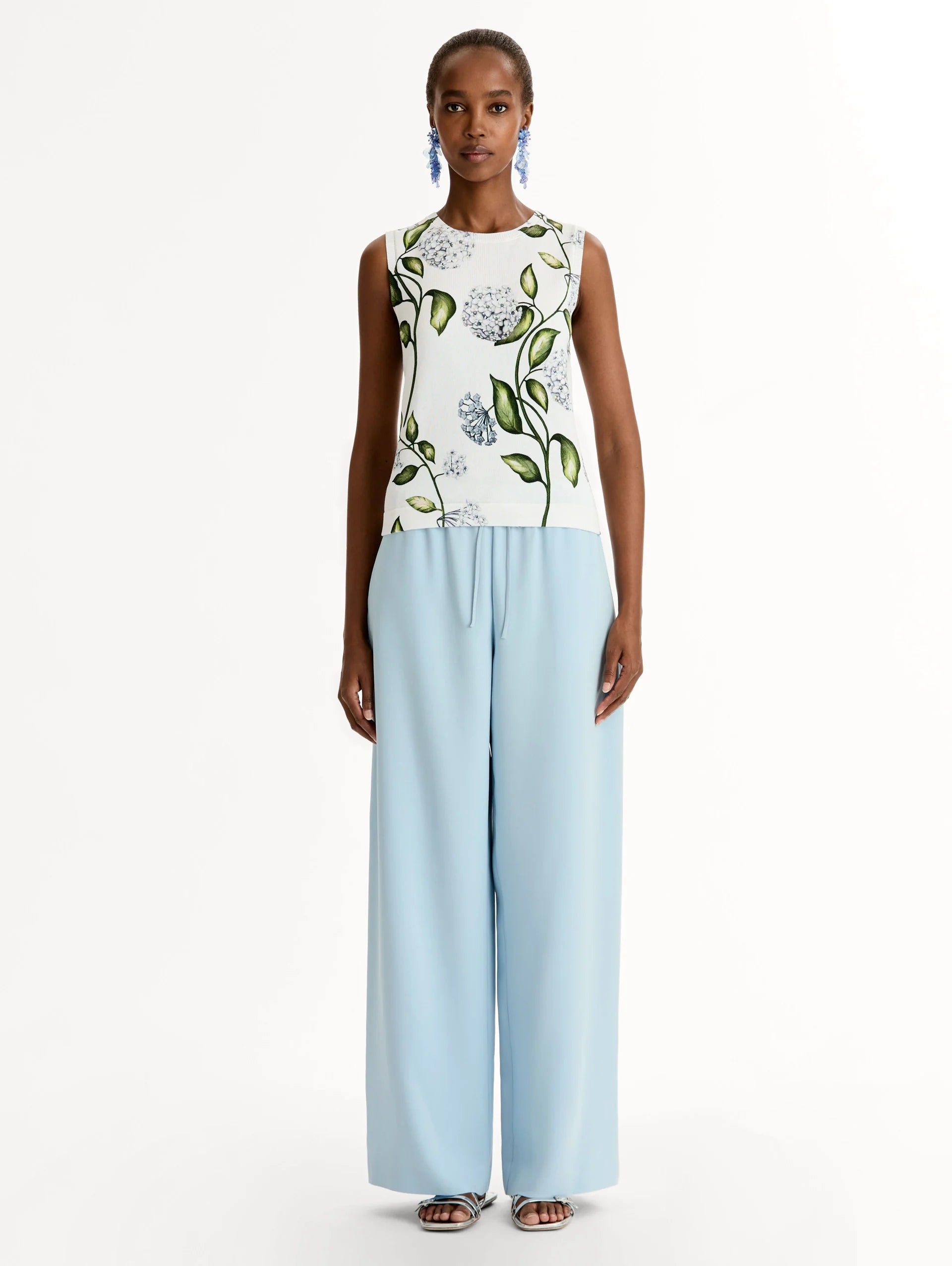 PORCELAIN FLOWER PRINTED TANK