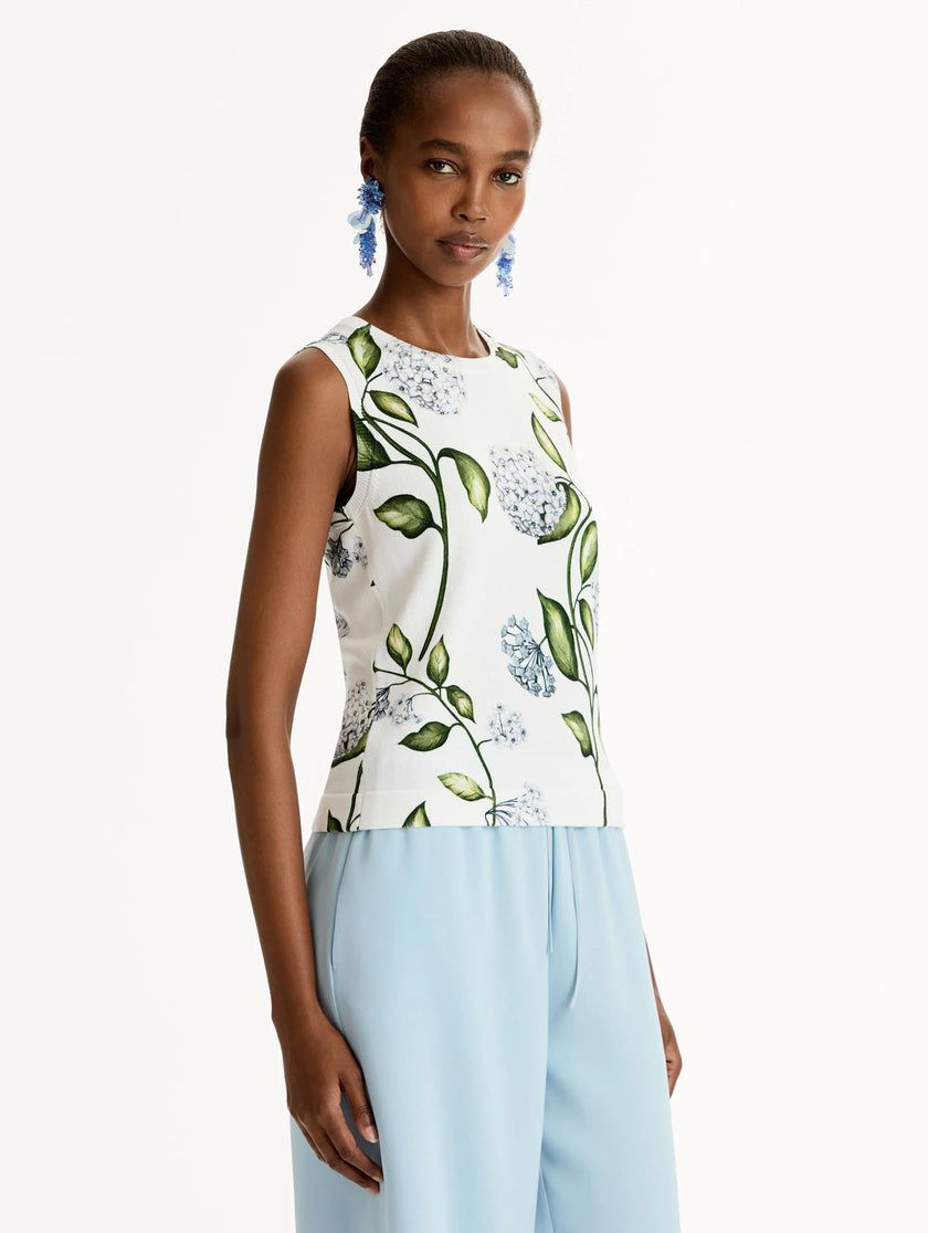 PORCELAIN FLOWER PRINTED TANK