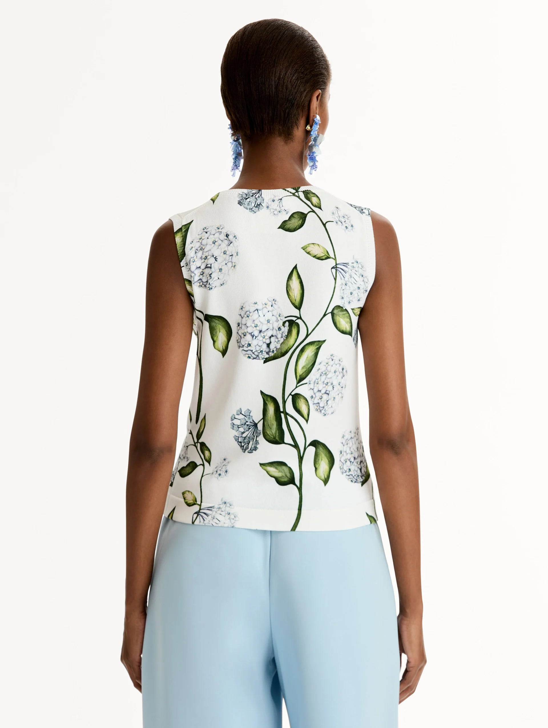 PORCELAIN FLOWER PRINTED TANK