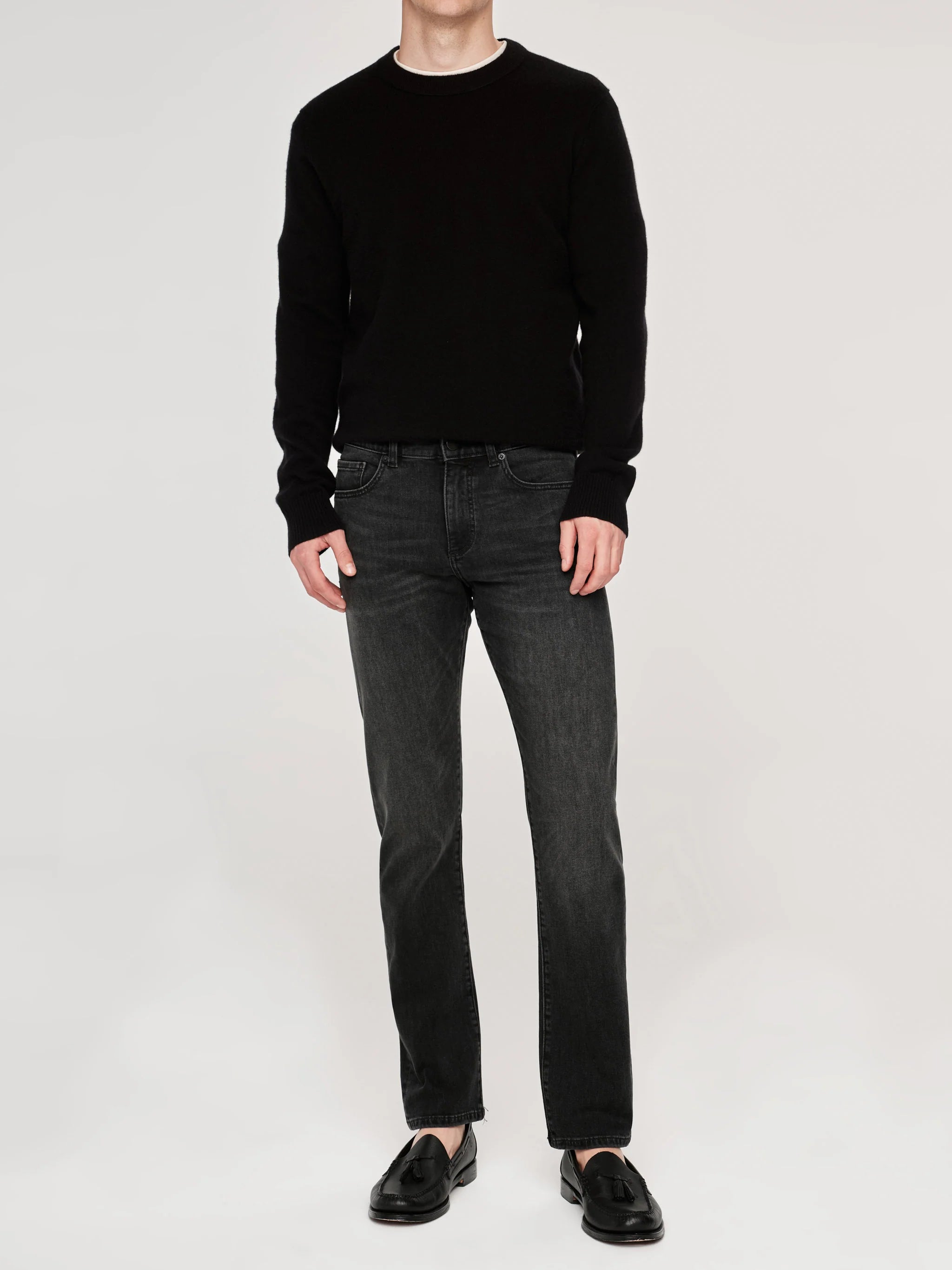 RUSSELL SLIM STRAIGHT JEANS IN SABLE