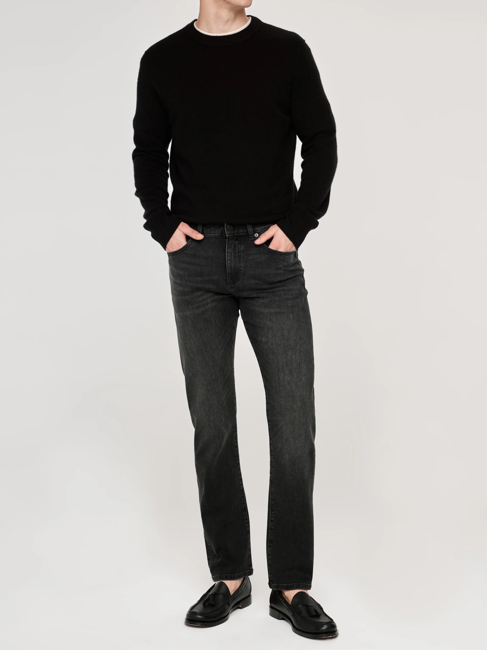 RUSSELL SLIM STRAIGHT JEANS IN SABLE