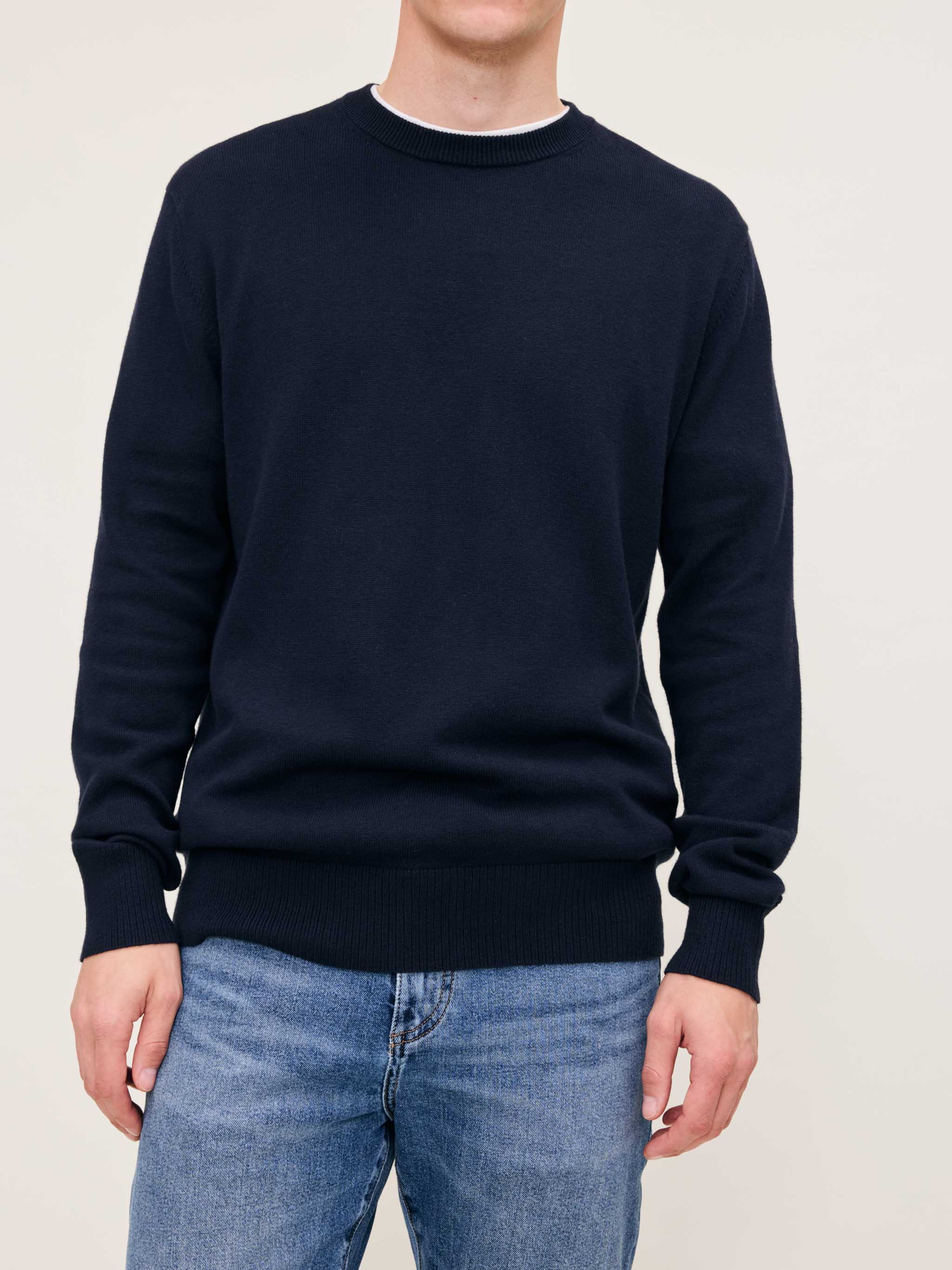 CLASSIC CREWNECK IN NAVY