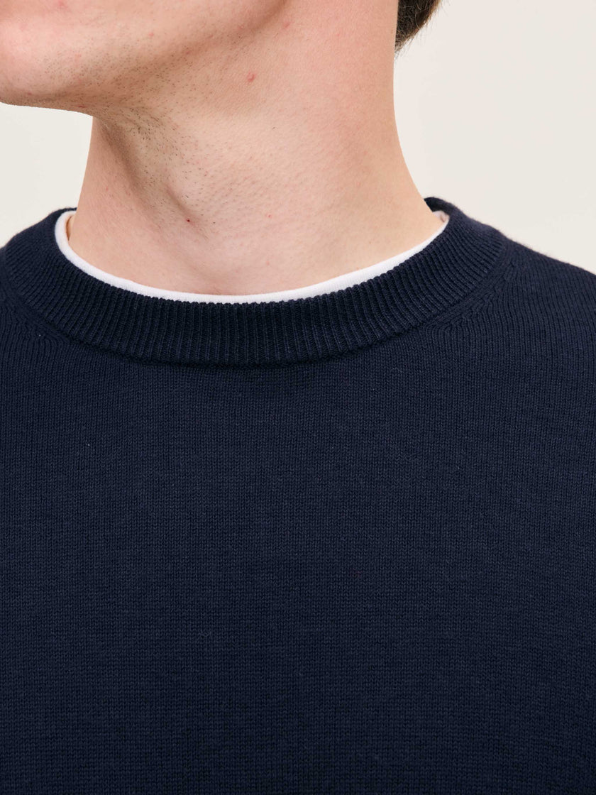 CLASSIC CREWNECK IN NAVY