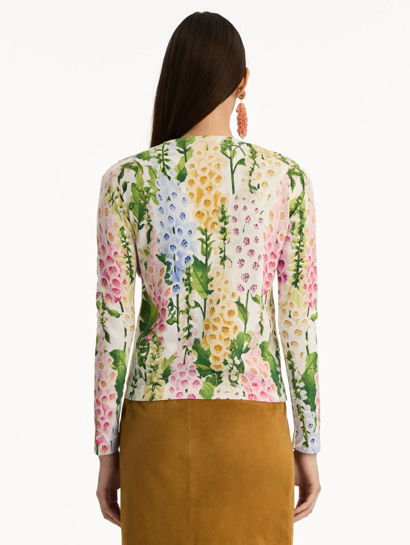 FOXGLOVE PRINTED CARDIGAN