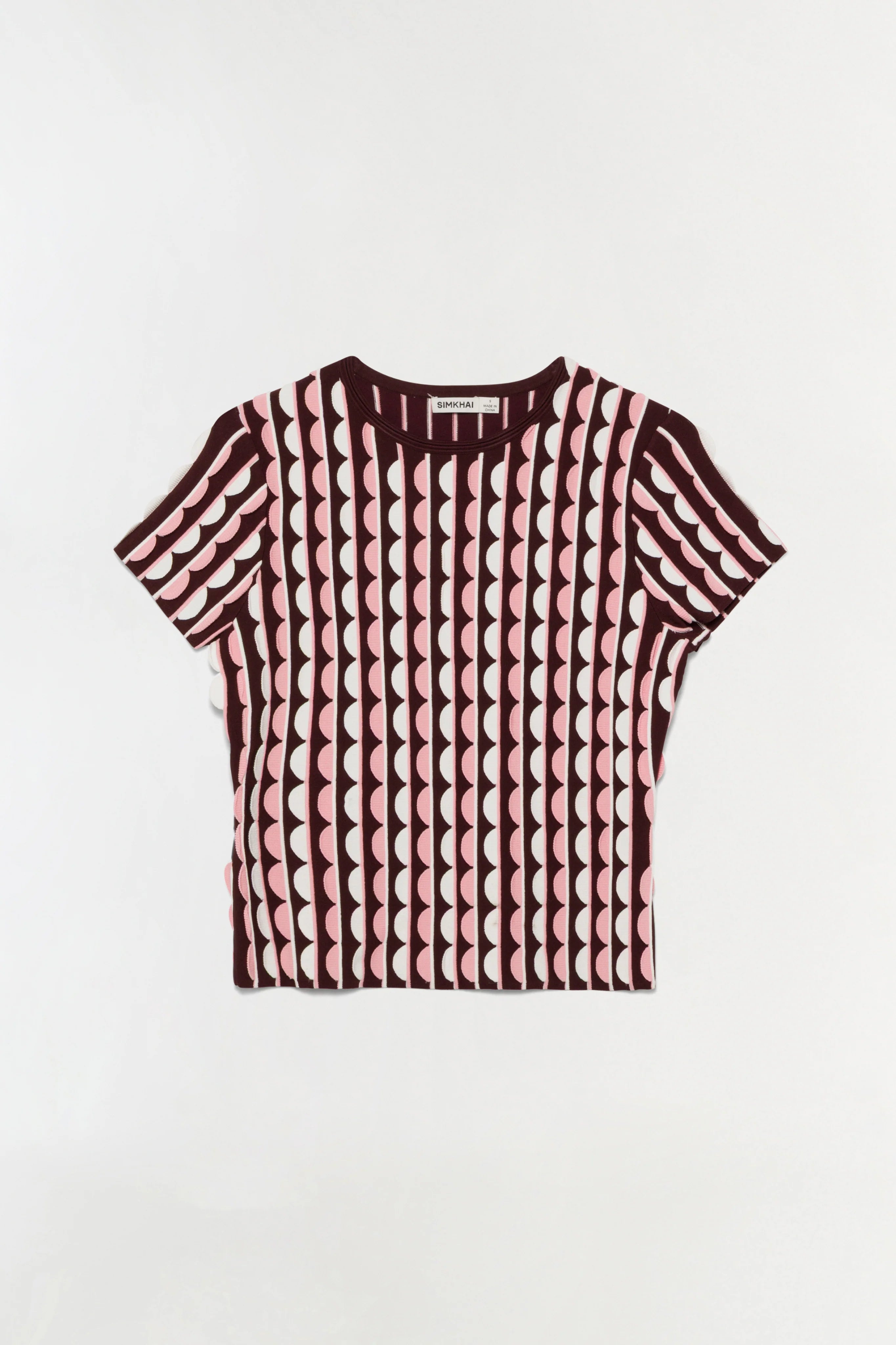 KENDRA SCALLOPED KNIT TOP