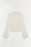 ELYSE EMBROIDERED KNIT TOP