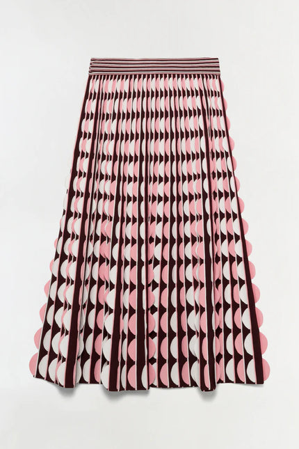 MICAH SCALLOPED MIDI SKIRT