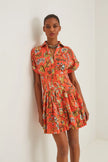 NASH MINI DRESS IN CLOVER ORANGE