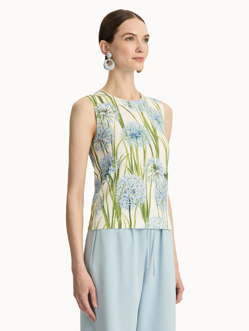 PRINTED ALLIUM KNIT TANK